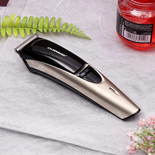 Olsenmark 3W Rechargeable Trimmer - Cordless Precision Trimmer - Mens Beard And Stubble Trimmer -3Mm