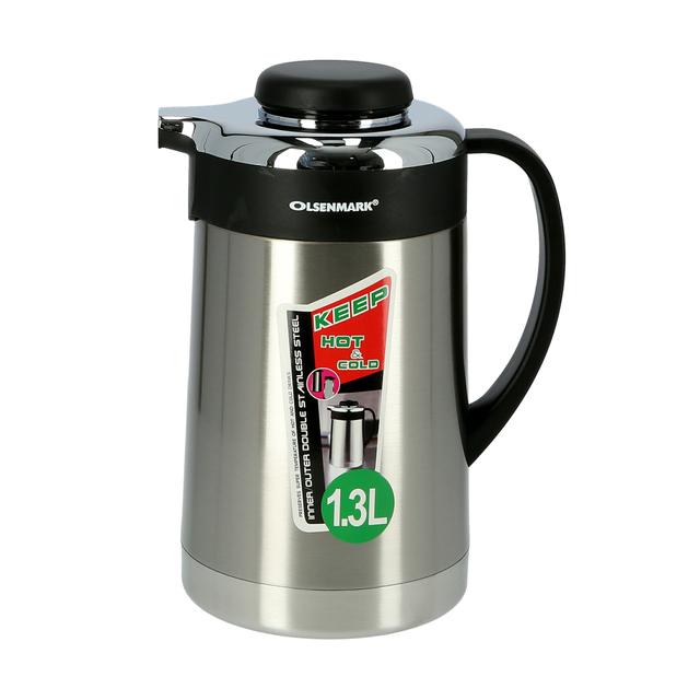 ترمس ماء 1.3 لتر Olsenmark Stainless Steel Vacuum Flask - SW1hZ2U6NDE0OTM5