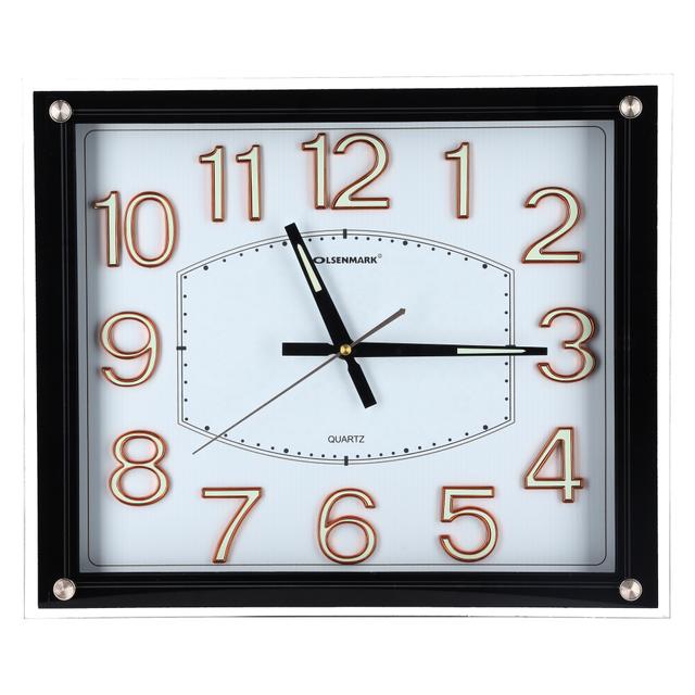 Olsenmark Wall Clock - Large Round Wall Clock, Modern Design - Easy To Read - Round Decorative Wall - SW1hZ2U6NDE2MDEw