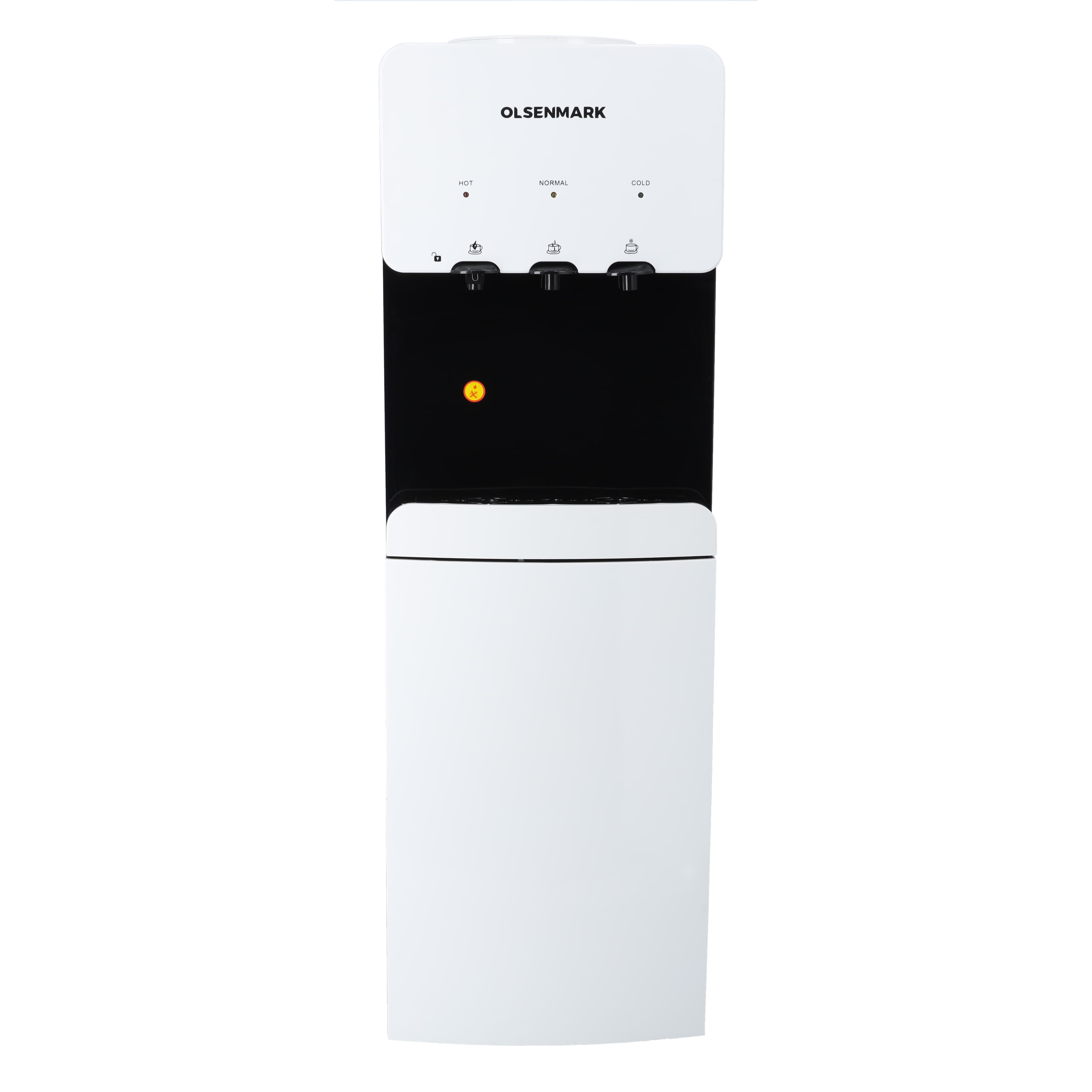 Olsenmark Hot & Cold Water Dispenser With Refrigerator - Cold Temperature: 6-10C - Hot Temperature