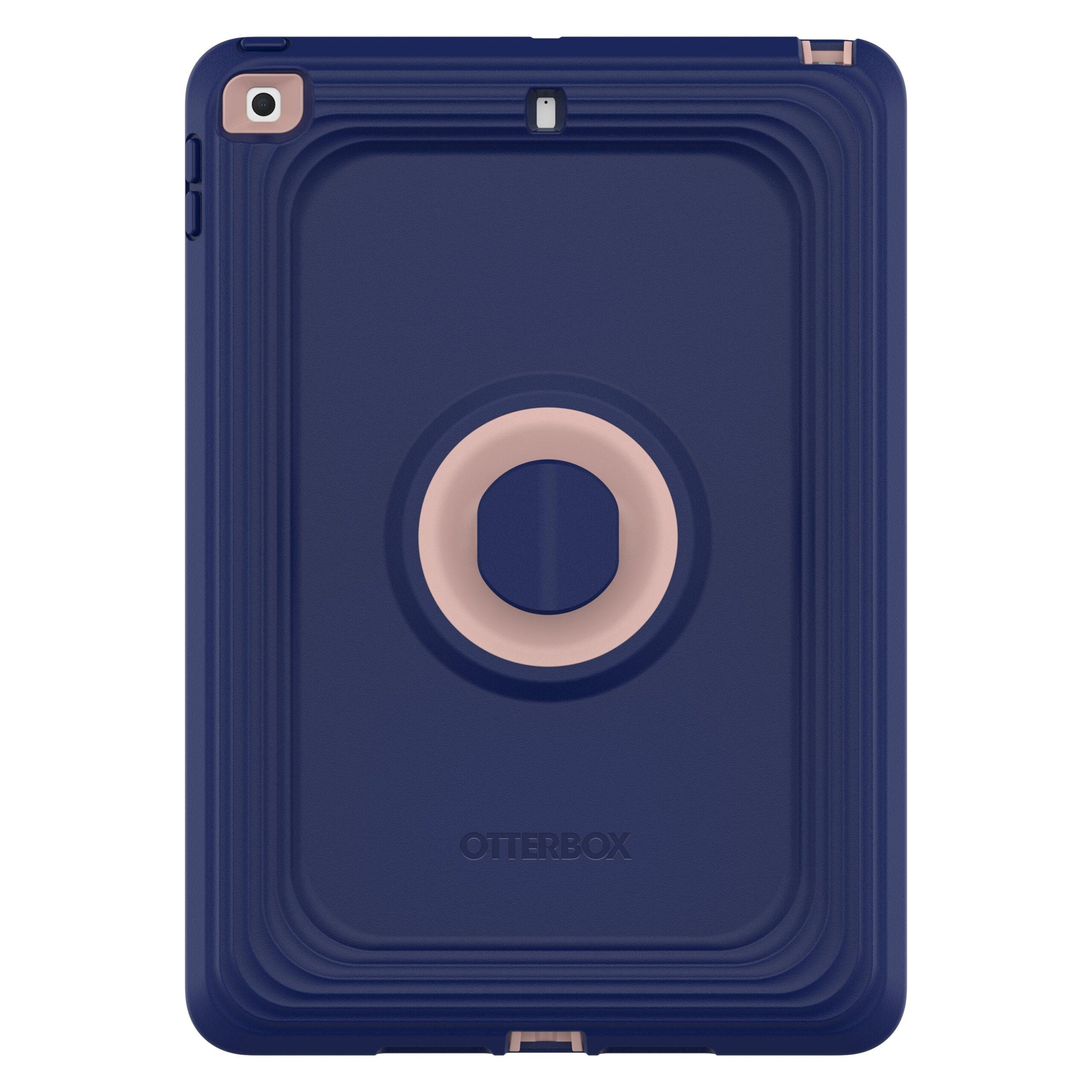 OtterBox EZGrab Kids Education Cover + Stand - Made for Kids, Superior Protection, Secure Car Travel, Multiple viewing angles for Apple iPad 10.2" 8th/7th Gen - Space Explorer Dark Blue