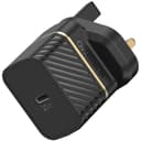 شاحن 20 واط اسود UK Wall Charger 20 Watts + USB-C Cable 1-M Rugged Fast Compact Charger w/ USB-C Cable, Drop Tested USB-C devices من OtterBox