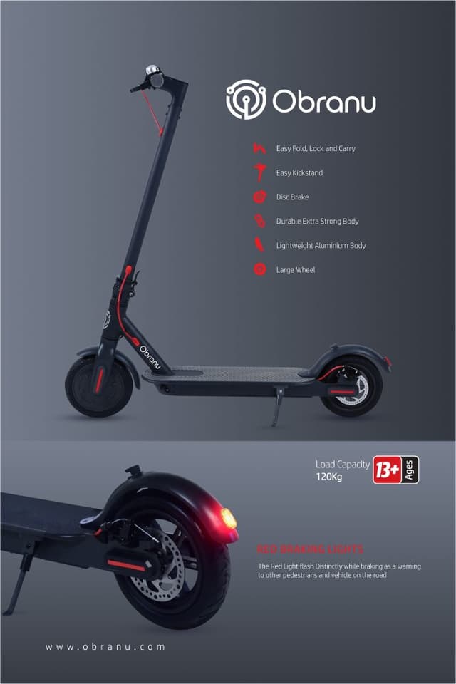 سكوتر الكهربائي القابل للطي Obranu Electric Scooter OES-100