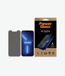 PANZERGLASS iPhone 13 Pro Max - Standard Fit Tempered Glass Screen Protector w/ Anti-Microbial - Privacy - SW1hZ2U6MzYyNjYx