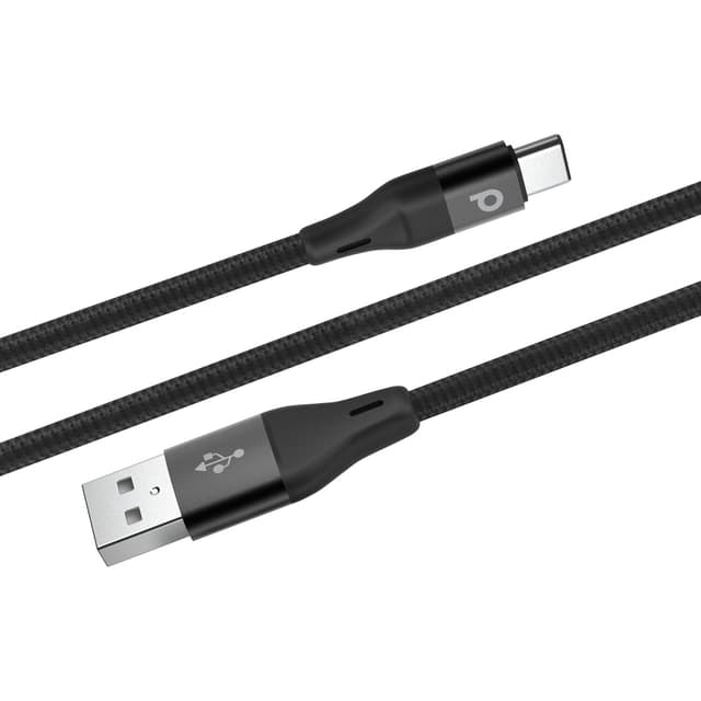 وصلة شاحن تايب سي 2.2 متر أسود بورودو Porodo Black 2.2M Type-C Cable