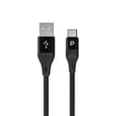 وصلة شاحن تايب سي 2.2 متر أسود بورودو Porodo Black 2.2M Type-C Cable