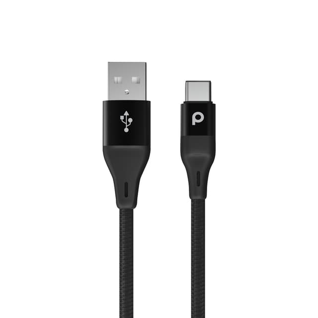وصلة شاحن تايب سي 2.2 متر أسود بورودو Porodo Black 2.2M Type-C Cable