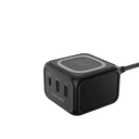 Porodo 3-Ports Fast Wireless Charger 15W PD 30W UK - Black