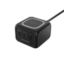 Porodo 3-Ports Fast Wireless Charger 15W PD 30W UK - Black