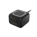 Porodo 3-Ports Fast Wireless Charger 15W PD 30W UK - Black