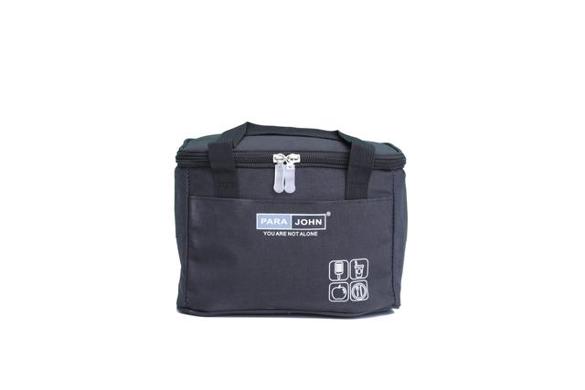 شنطة طعام محمولة قياس 9 إنش لون أسود Lunch Bag, 9''- Perfect Bento Bag, Lunch Box Carrier - Bento Container with Shoulder Strap - PARA JOHN - SW1hZ2U6NDE4MzI4