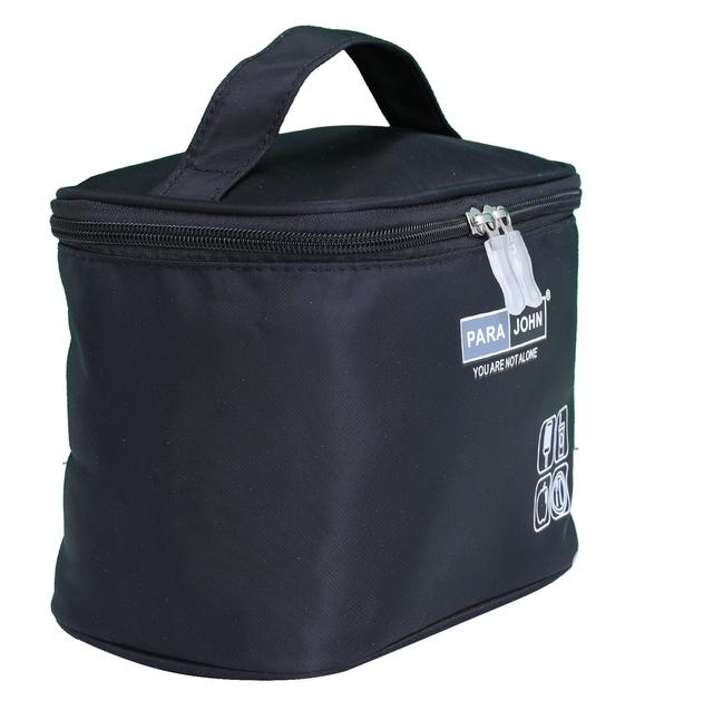 شنطة طعام محمولة قياس 8 إنش لون أسود Lunch Bag, 8''- Perfect Bento Bag, Lunch Box Carrier - Bento Container with Shoulder Strap - PARA JOHN - SW1hZ2U6NDE4MzM1