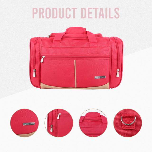 شنطة سفر (حقيبة سفر) – زهري  PARA JOHN Duffle Bag/Travel Bag - SW1hZ2U6NDE5NDAw