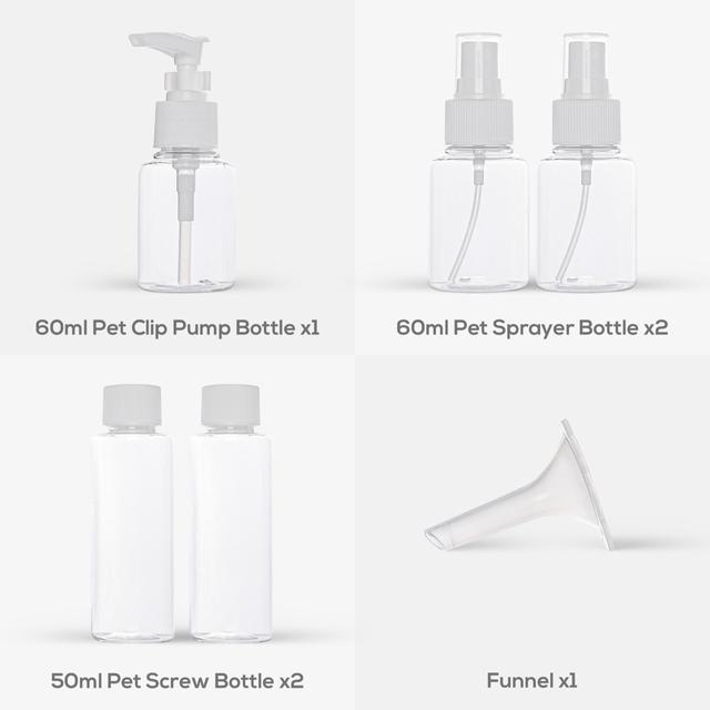 PARA JOHN 7 PCS TRAVEL BOTTLE SET - SW1hZ2U6NDE2MDkw