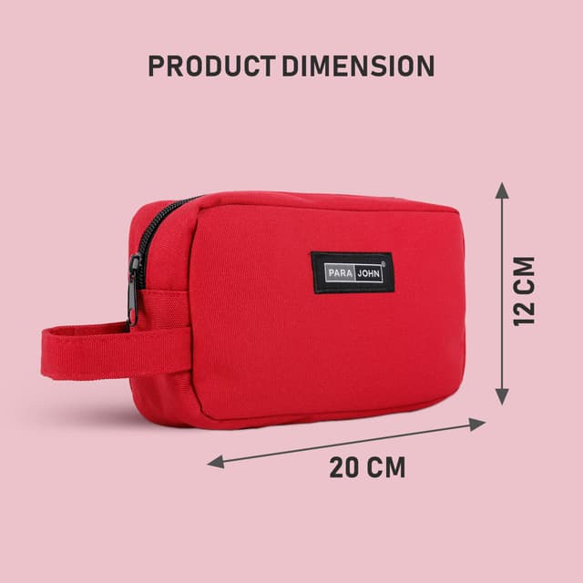 شنطة يد (حقيبة يد ) - أحمر  PARA JOHN Toiletry Bag