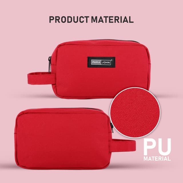 شنطة يد (حقيبة يد ) - أحمر  PARA JOHN Toiletry Bag