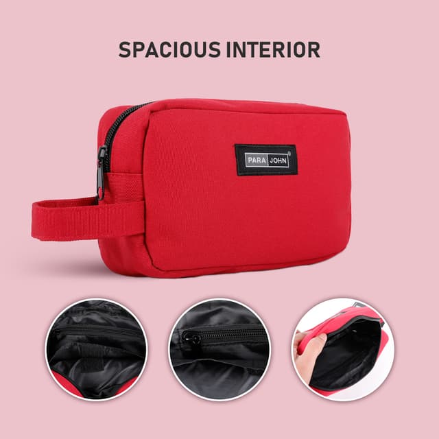 شنطة يد (حقيبة يد ) - أحمر  PARA JOHN Toiletry Bag