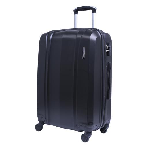 شنطة سفر قياس 24 بوصة لون أسود PARA JOHN Abs Luggage Trolley