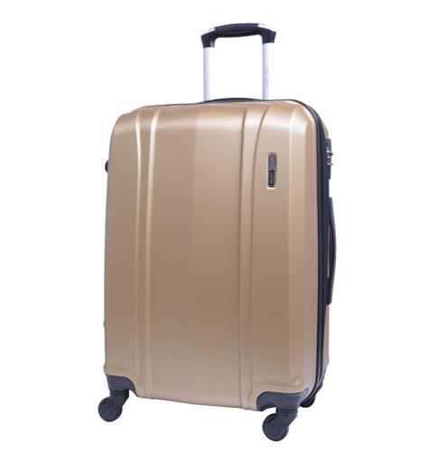 PARA JOHN Abs Luggage Trolley, Gold 28 Inch