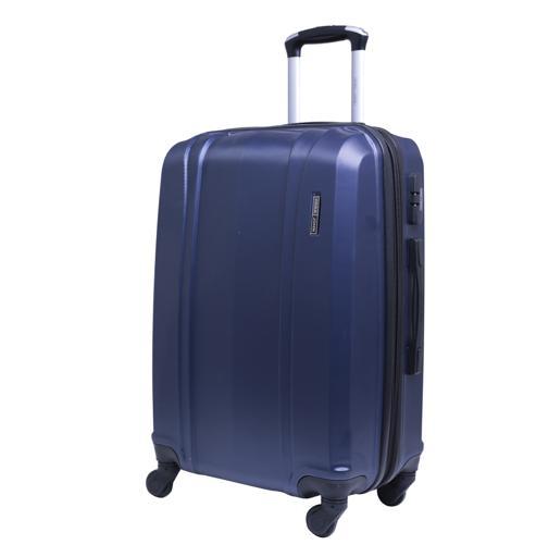 PARA JOHN Abs Luggage Trolley, Navy 24 Inch