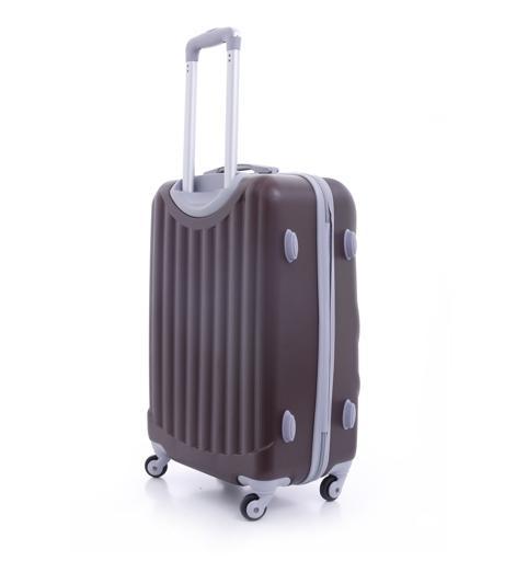 PARA JOHN Palma Luggage Trolley, Coffee 20 Inch - SW1hZ2U6MzY1MDM5