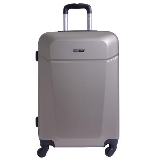 شنطة سفر قياس 24 بوصة لون بيج PARA JOHN Hardside Luggage Trolley