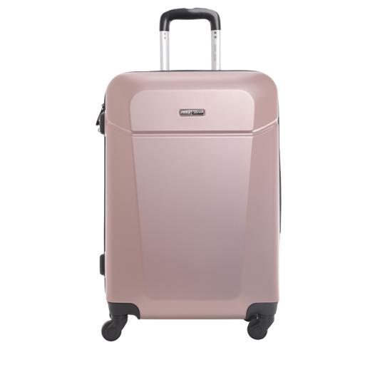 PARA JOHN Hardside Luggage Trolley, Rosegold 20 Inch