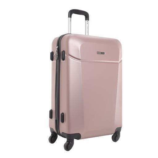 شنطة سفر قياس 20 بوصة لون روز غولد PARA JOHN Hardside Luggage Trolley - SW1hZ2U6MzY0NTkz