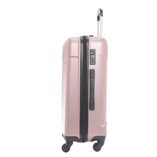 شنطة سفر قياس 20 بوصة لون روز غولد PARA JOHN Hardside Luggage Trolley - SW1hZ2U6MzY0NjAx