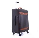 طقم حقائب سفر 3 حقائب مادة PVC بعجلات دوارة (20 ، 24 ، 28) بوصة بني و أسود PARA JOHN - Buffalos 3 Pcs Trolley Luggage Set, Brown - SW1hZ2U6MzY1MjU5