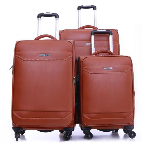 PARA JOHN Buffalos 3 Pcs Trolley Luggage Set, Orange