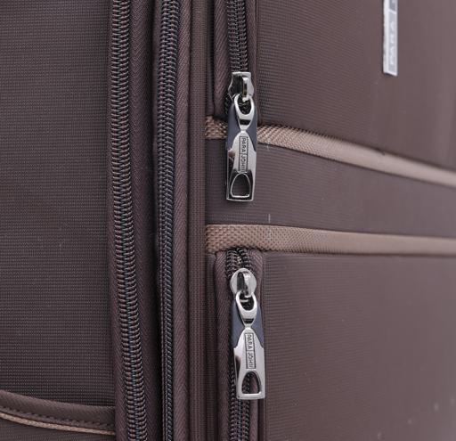 طقم حقائب سفر 3 حقائب مادة البوليستر بعجلات دوارة (20 ، 24 ، 28) بوصة بني PARA JOHN - PJTR3040 3 Pcs Trolley Luggage Set, Brown - SW1hZ2U6MzY1MzEw