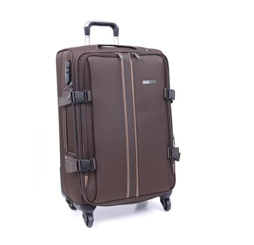 طقم حقائب سفر 3 حقائب مادة البوليستر بعجلات دوارة (20 ، 24 ، 28) بوصة بني PARA JOHN - PJTR3040 3 Pcs Trolley Luggage Set, Brown - SW1hZ2U6MzY1MzEy