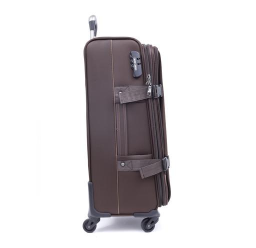 طقم حقائب سفر 3 حقائب مادة البوليستر بعجلات دوارة (20 ، 24 ، 28) بوصة بني PARA JOHN - PJTR3040 3 Pcs Trolley Luggage Set, Brown - SW1hZ2U6MzY1MzE0