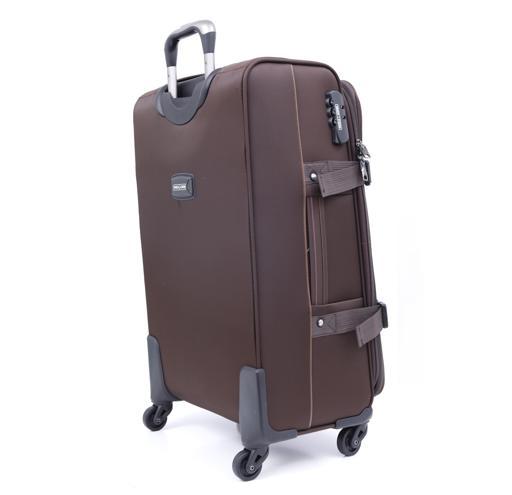 طقم حقائب سفر 3 حقائب مادة البوليستر بعجلات دوارة (20 ، 24 ، 28) بوصة بني PARA JOHN - PJTR3040 3 Pcs Trolley Luggage Set, Brown - SW1hZ2U6MzY1MzE2