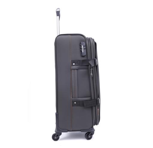 طقم حقائب سفر 3 حقائب مادة البوليستر بعجلات دوارة (20 ، 24 ، 28) بوصة رمادي PARA JOHN - PJTR3040 3 Pcs Trolley Luggage Set, Grey - SW1hZ2U6MzY1MzQ0