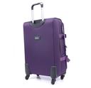 طقم حقائب سفر 3 حقائب مادة البوليستر بعجلات دوارة (20 ، 24 ، 28) بوصة بنفسجي PARA JOHN - 3 Pcs Trolley Luggage Set, Purple - SW1hZ2U6NDM2NjY5