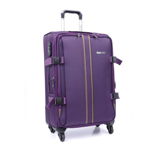 طقم حقائب سفر 3 حقائب مادة البوليستر بعجلات دوارة (20 ، 24 ، 28) بوصة بنفسجي PARA JOHN - 3 Pcs Trolley Luggage Set, Purple - SW1hZ2U6NDM2Njcx