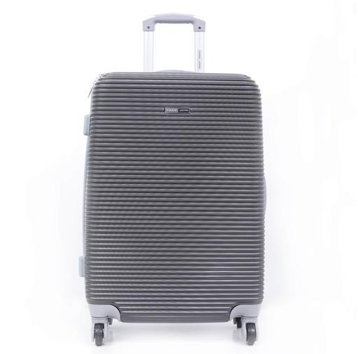 شنطة سفر قياس 24 بوصة لون رمادي غامق PARA JOHN Abs Hard Trolley Luggage - SW1hZ2U6MzY1NDI0