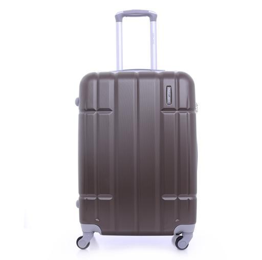 طقم حقائب سفر 3 حقائب مادة ABS بعجلات دوارة (20 ، 24 ، 28) بوصة لون القهوة PARA JOHN - Abs Hard Trolley Luggage Set, Coffee - SW1hZ2U6MzY1MjI1