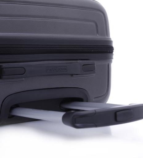 PARA JOHN Abs Hard Trolley Luggage Set, Dark Grey