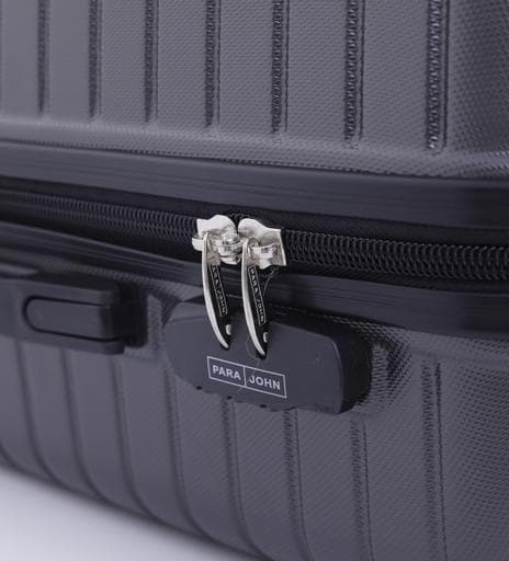 PARA JOHN Abs Hard Trolley Luggage Set, Dark Grey