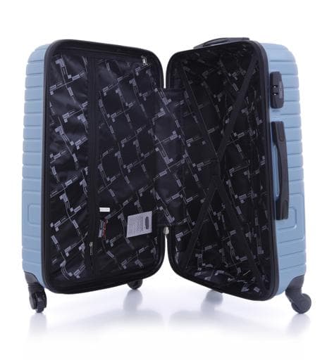 PARA JOHN Abs Hard Trolley Luggage Set, Light Blue