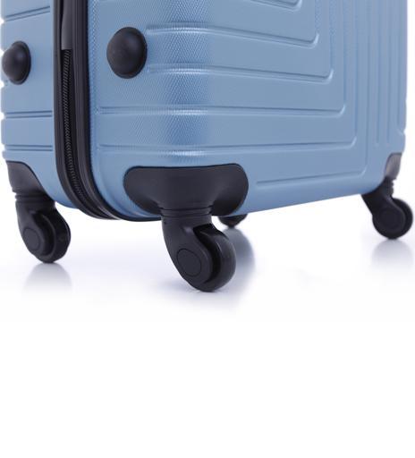 PARA JOHN Abs Hard Trolley Luggage Set, Light Blue