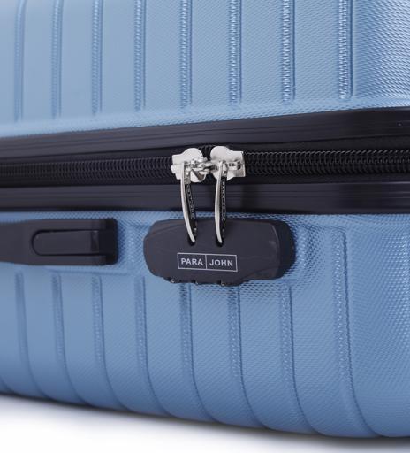 PARA JOHN Abs Hard Trolley Luggage Set, Light Blue