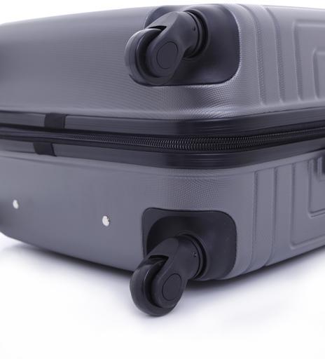 طقم حقائب سفر 3 حقائب مادة ABS بعجلات دوارة (20 ، 24 ، 28) بوصة رمادي فاتح PARA JOHN - Abs Hard Trolley Luggage Set, Light Grey - SW1hZ2U6MzY1NjUw