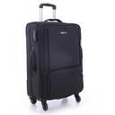 PARA JOHN Polyester Soft Trolley Luggage Set, Black - SW1hZ2U6NDM2NzA3