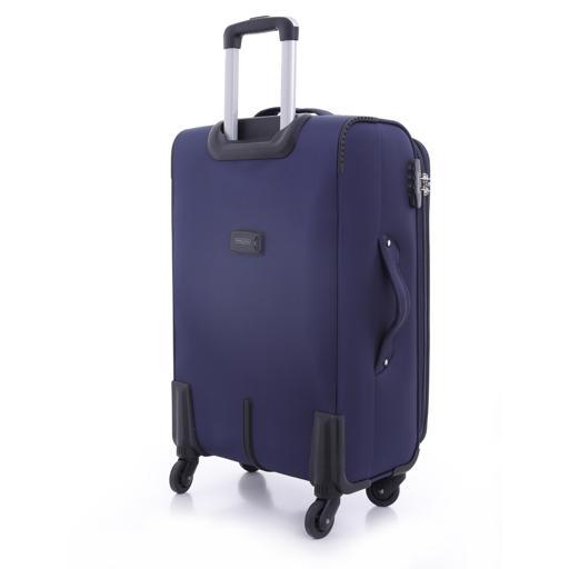 طقم حقائب سفر 3 حقائب مادة البوليستر بعجلات دوارة (20 ، 24 ، 28) بوصة أزرق فاتح PARA JOHN -Polyester Soft Trolley Luggage Set, Light Blue - SW1hZ2U6NDM2NzI0