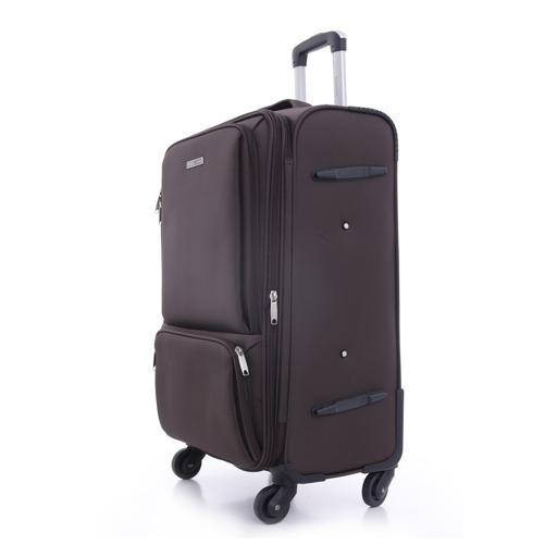 PARA JOHN Polyester Soft Trolley Luggage Set, Coffee - SW1hZ2U6NDM2NzM3