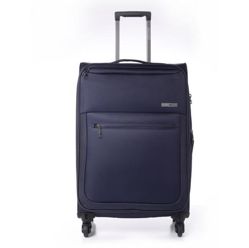 طقم حقائب سفر 3 حقائب مادة النايلون بعجلات دوارة (20 ، 24 ، 28) بوصة أزرق PARA JOHN - PJTR3116 Polyester Soft Trolley Luggage Set, Blue - SW1hZ2U6NDA3NzA2